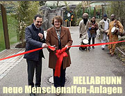 Tierpark Hellabrunn: neue Menschenaffen-Anlagen wurden am 27.03.2015 eröffnet. Schimpansen und Gorillas haben ein neues Zuhause (©Foto: Martin Schmitz)